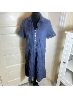 Puro Lino Linen Midi Dress Sleeveless Med Travel Coastal Capsule Lighweight
